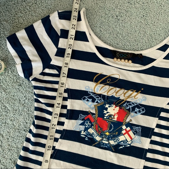 Y2k coogi striped tee - Picture 6 of 6